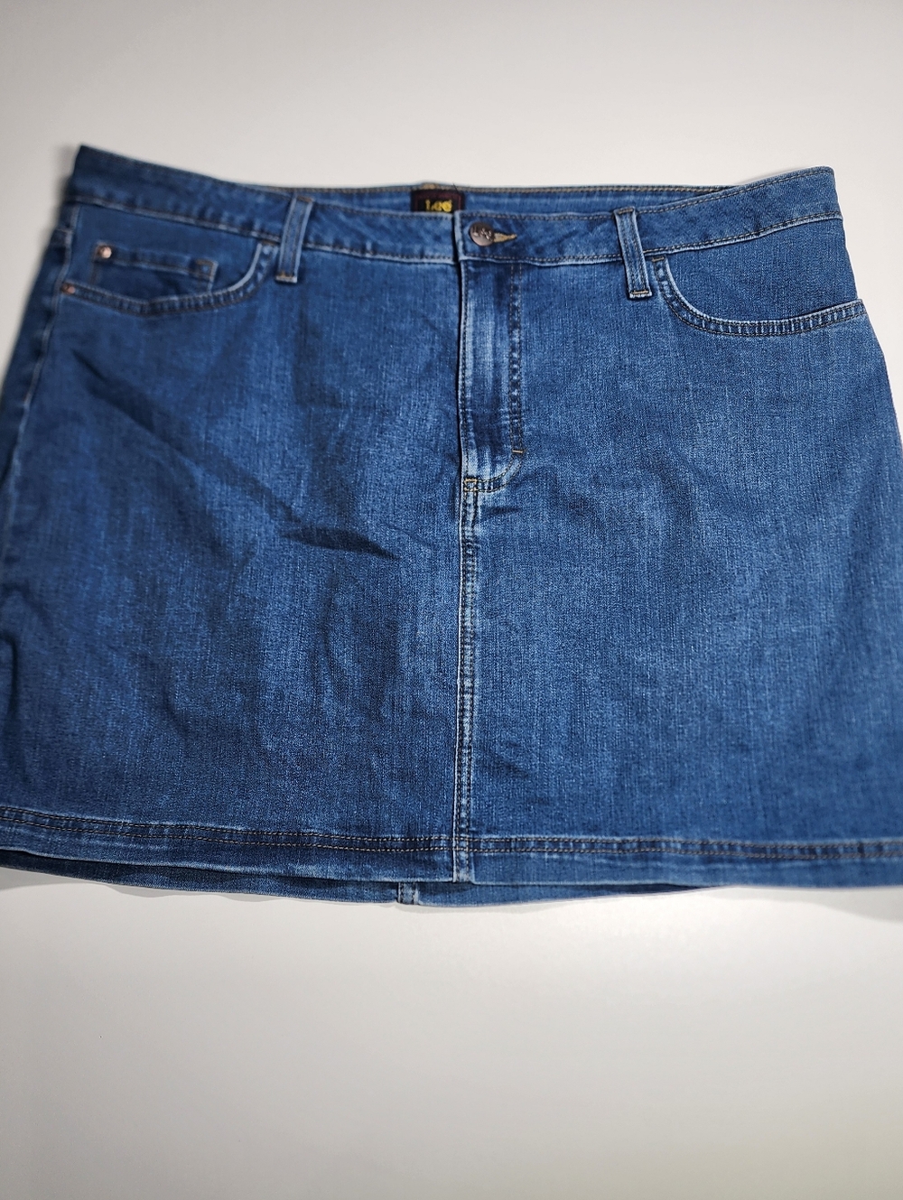 Lee Denim Skort 20M Built In Shorts Stretch Comfort Casual Summer